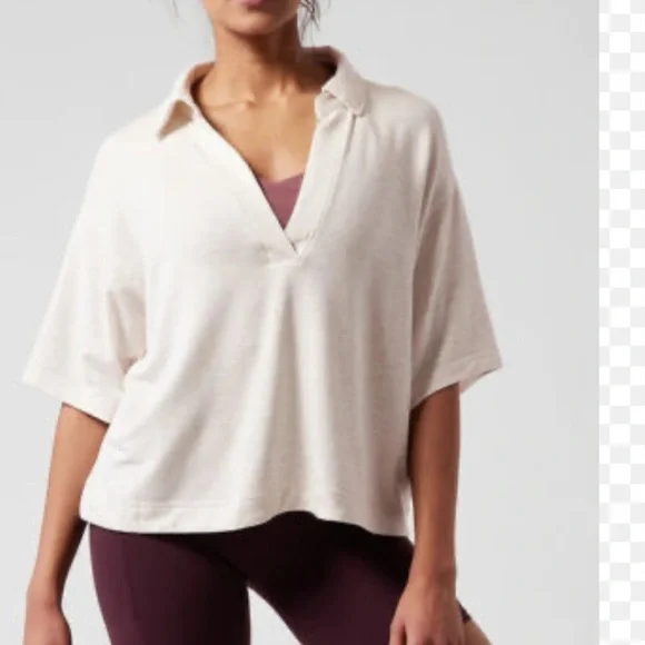 Athleta Sweatshirt Tee - Picture 1 of 5